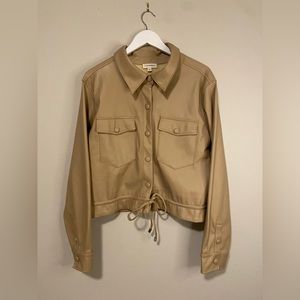ee:some Faux Leather Jacket, Size Large